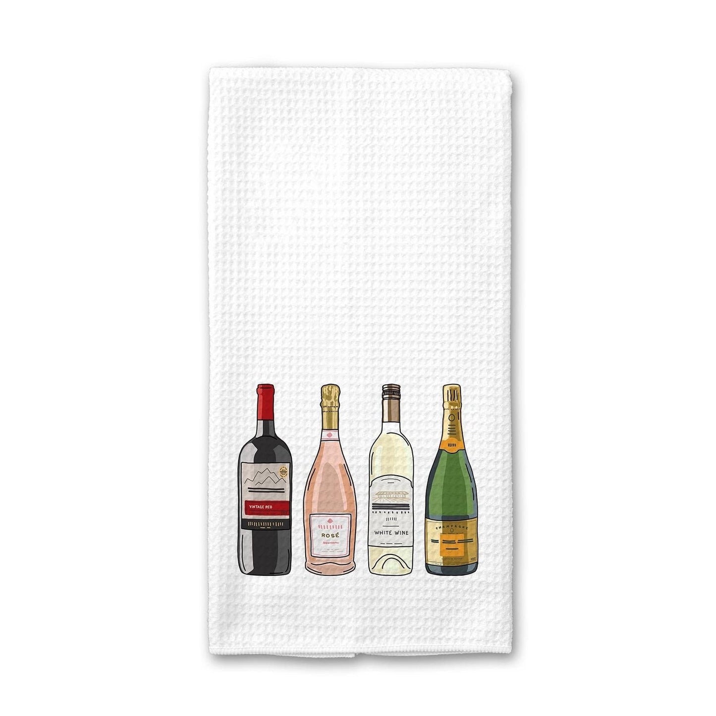 Wine Bottles - Kitchen Towel