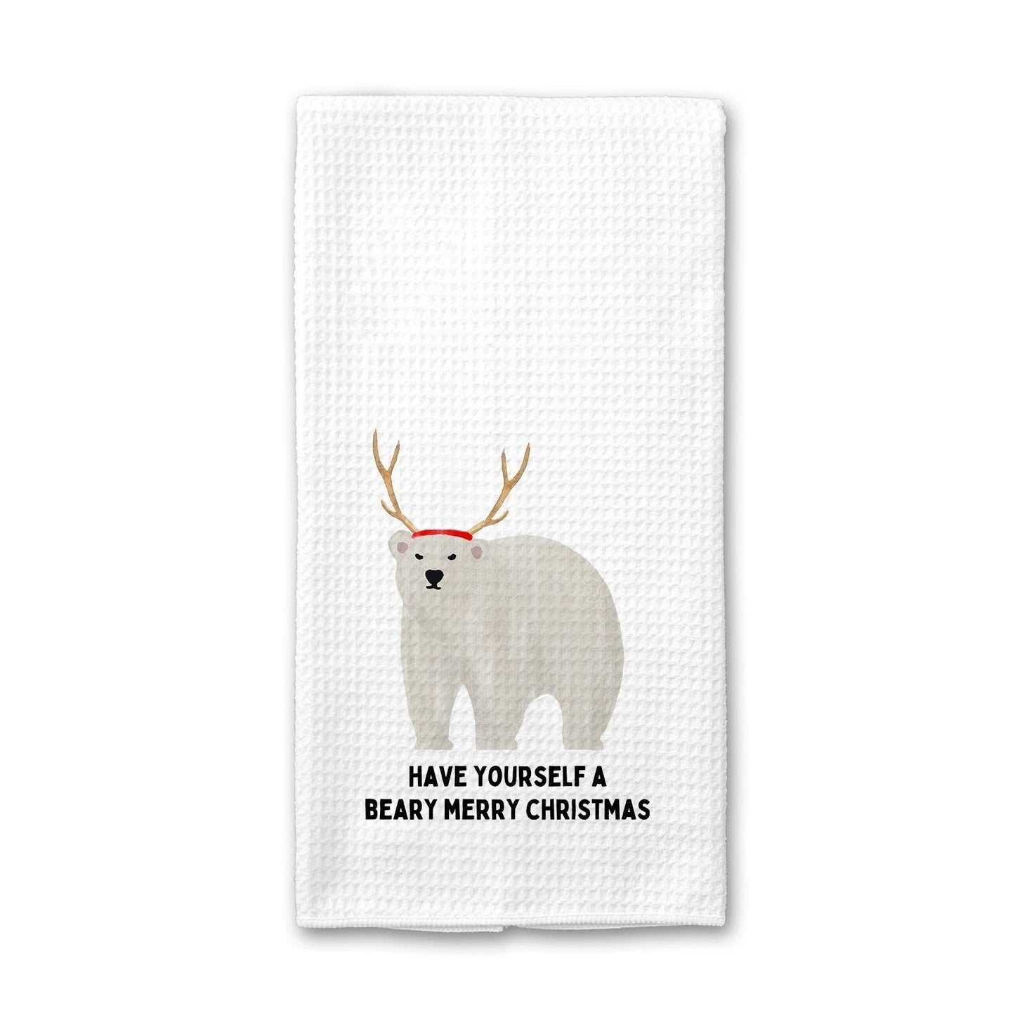 Beary Merry Christmas Polar Bear - Kitchen Towel