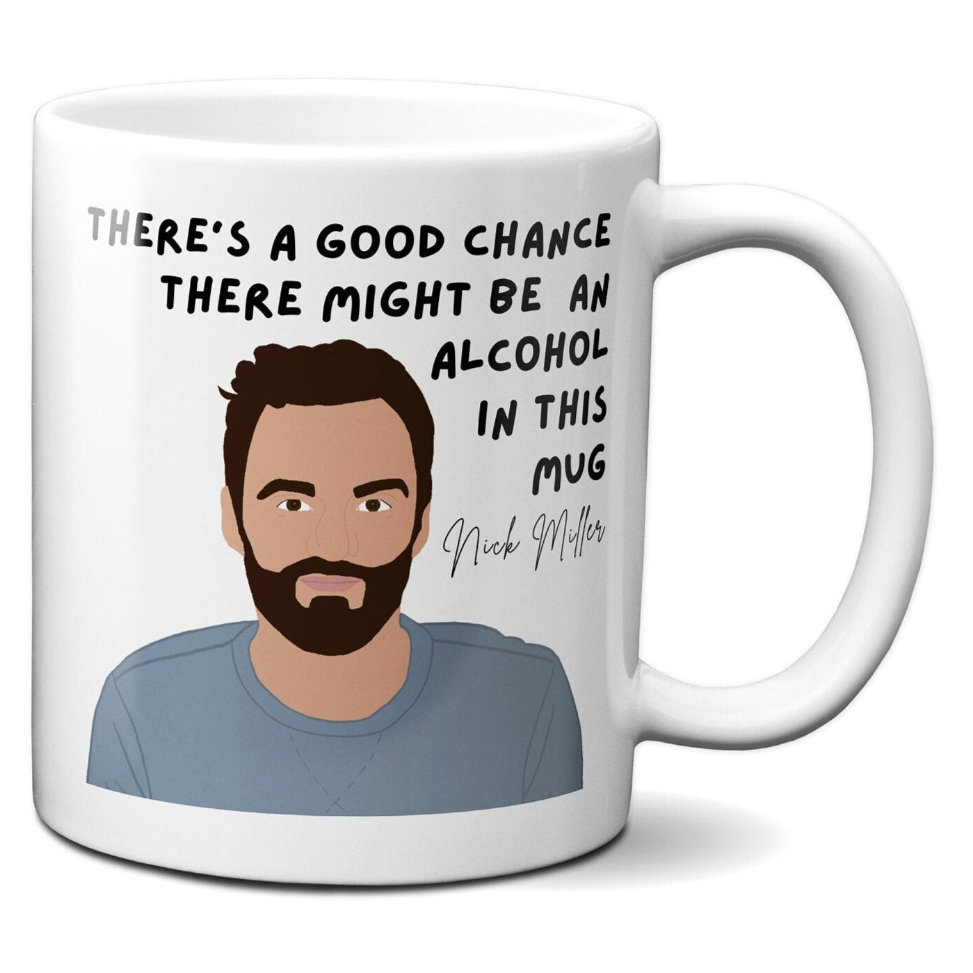 There's a good chance there might be an alcohol in this mug - Nick Miller - Coffee Mug