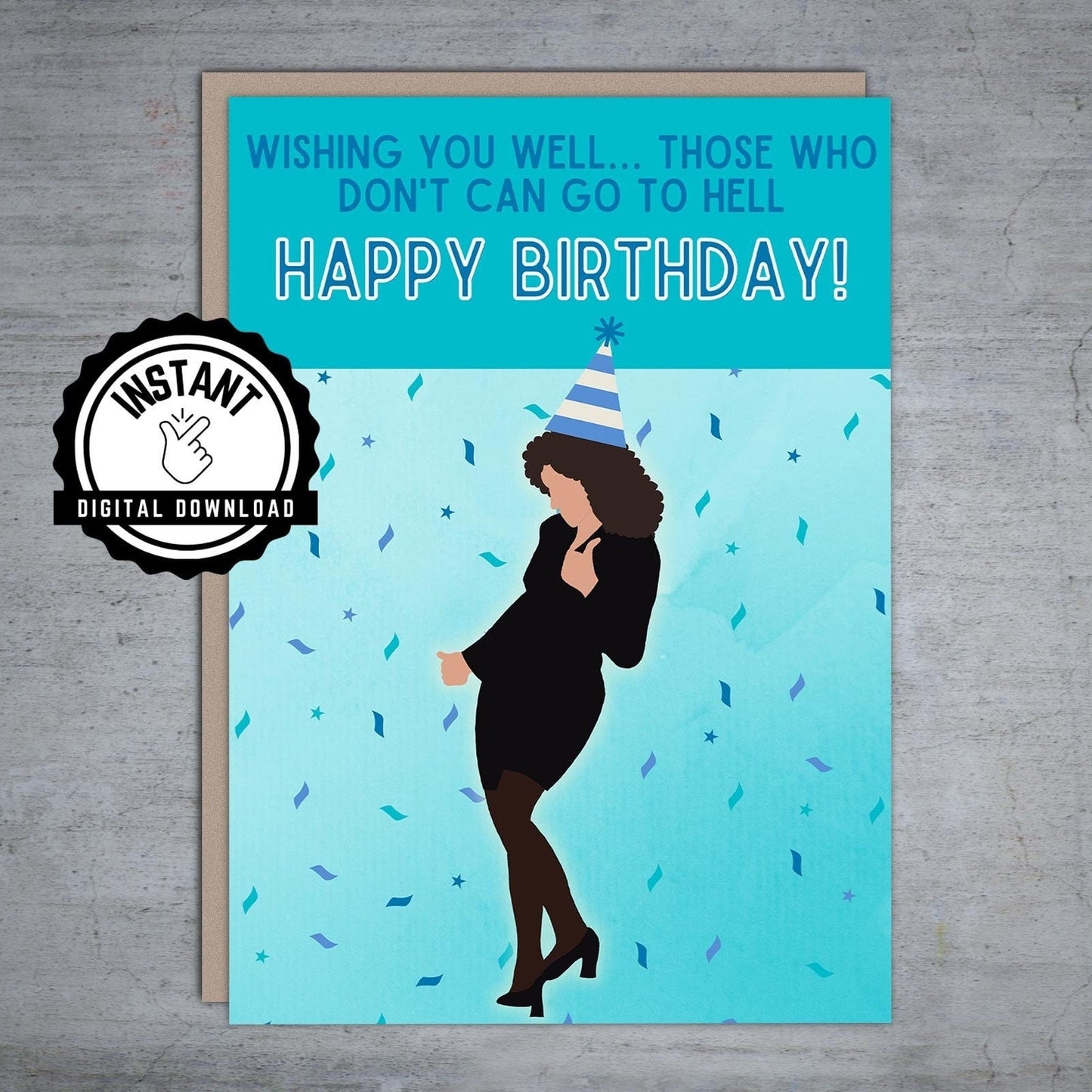 Here's to those who wish us well Elaine Happy Birthday - Printable Card