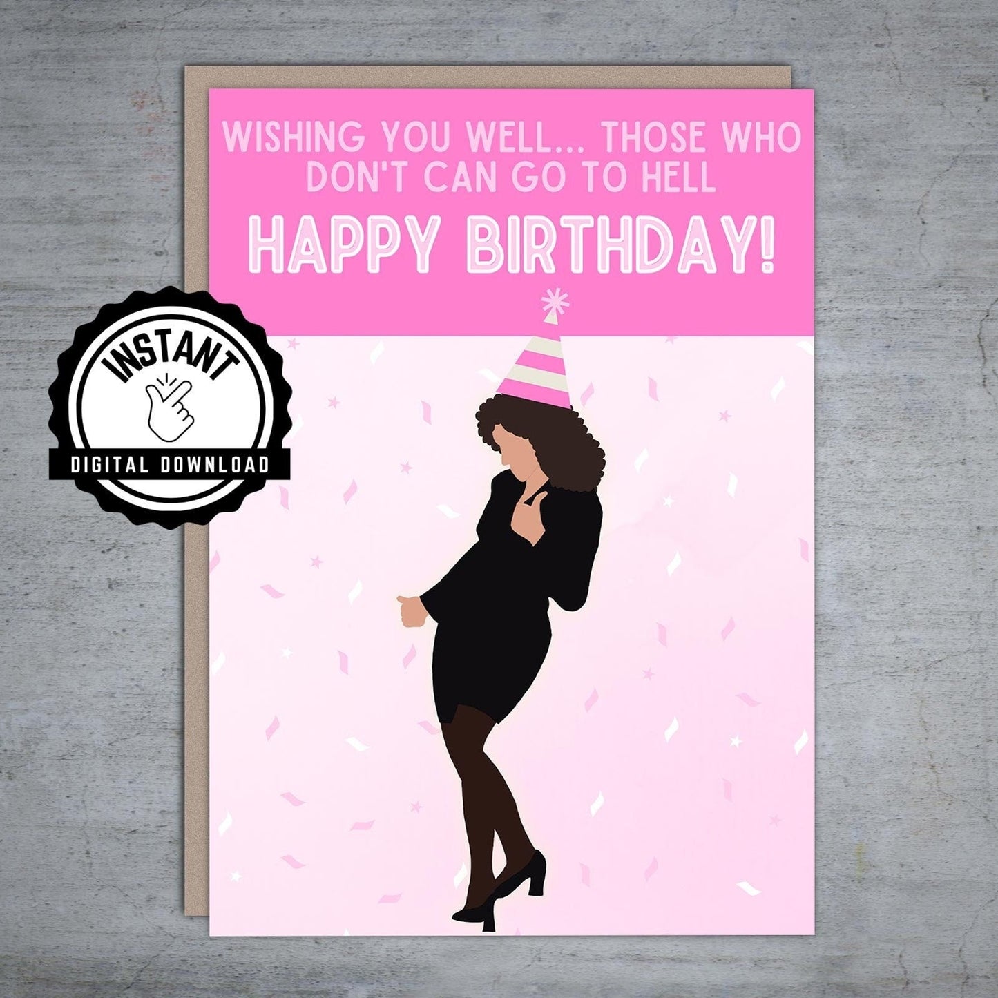 Here's to those who wish us well Elaine Happy Birthday - Printable Card