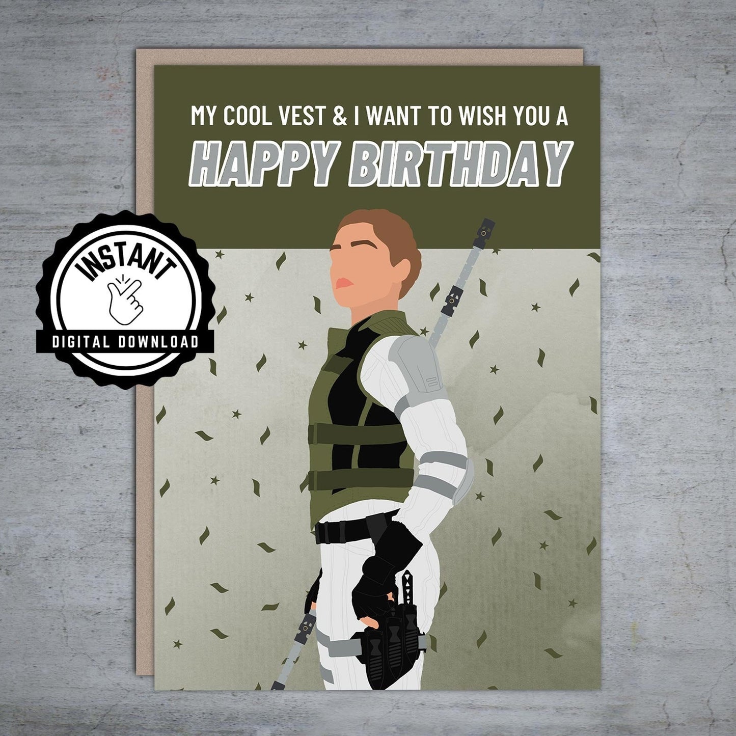Yelena Belova Happy Birthday - Printable Card