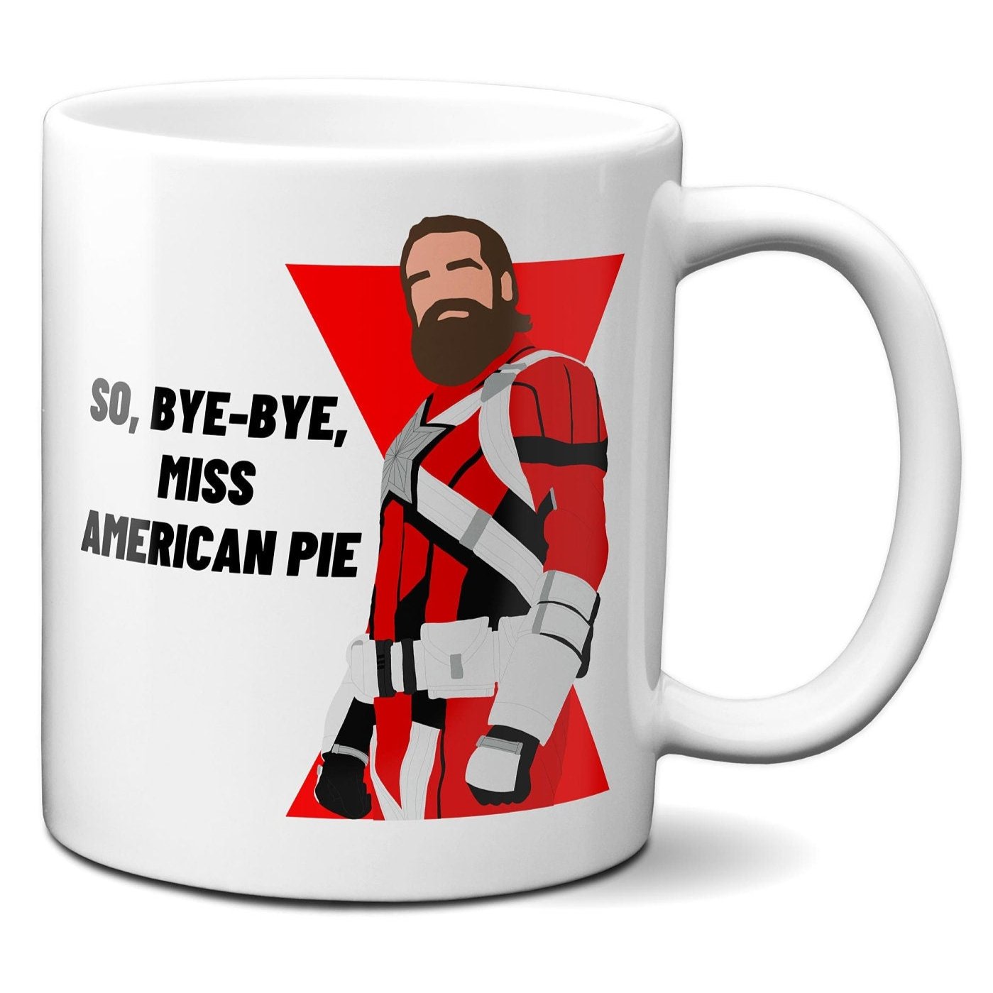 Bye bye Miss American Pie - Red Guardian Black Widow - Coffee Mug