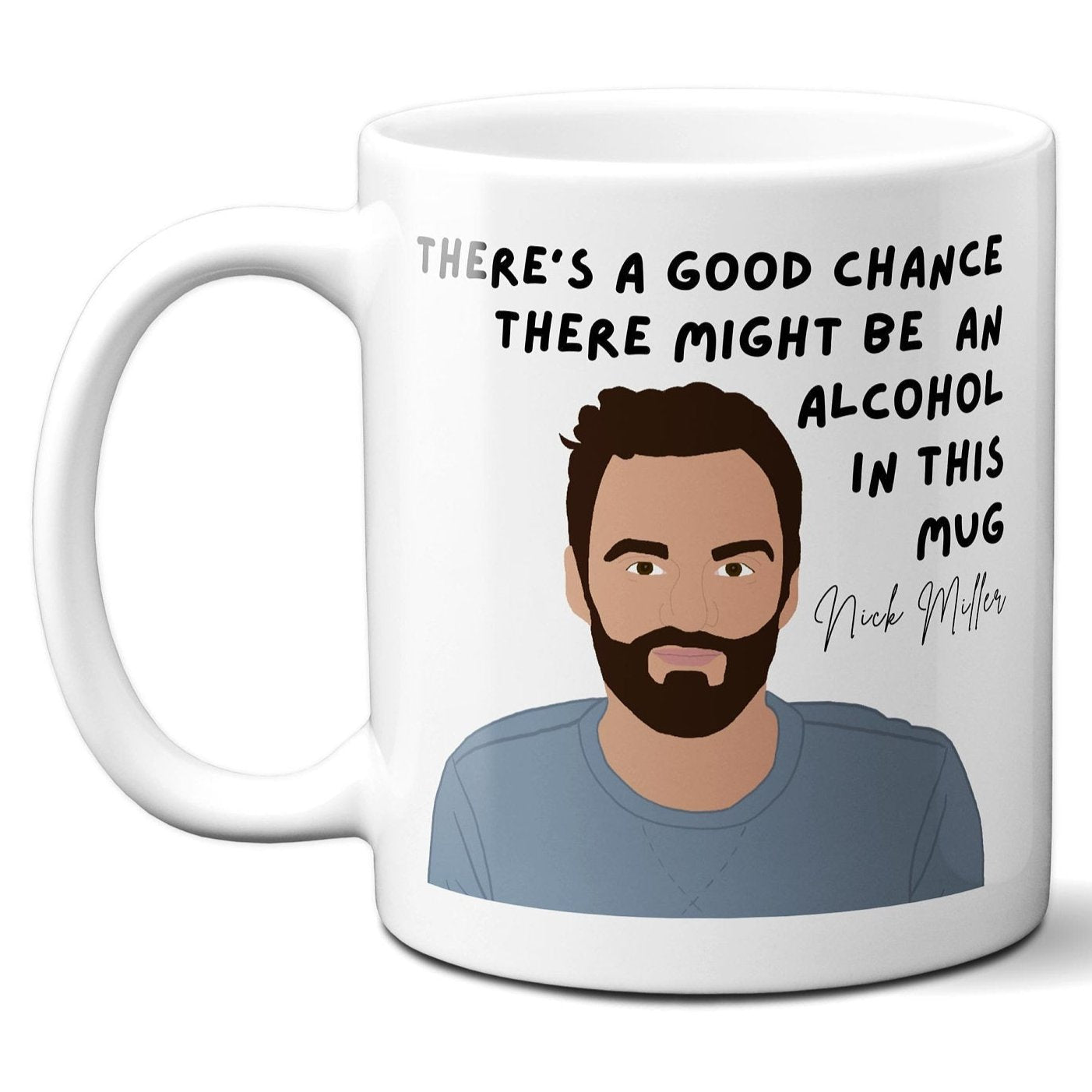 There's a good chance there might be an alcohol in this mug - Nick Miller - Coffee Mug