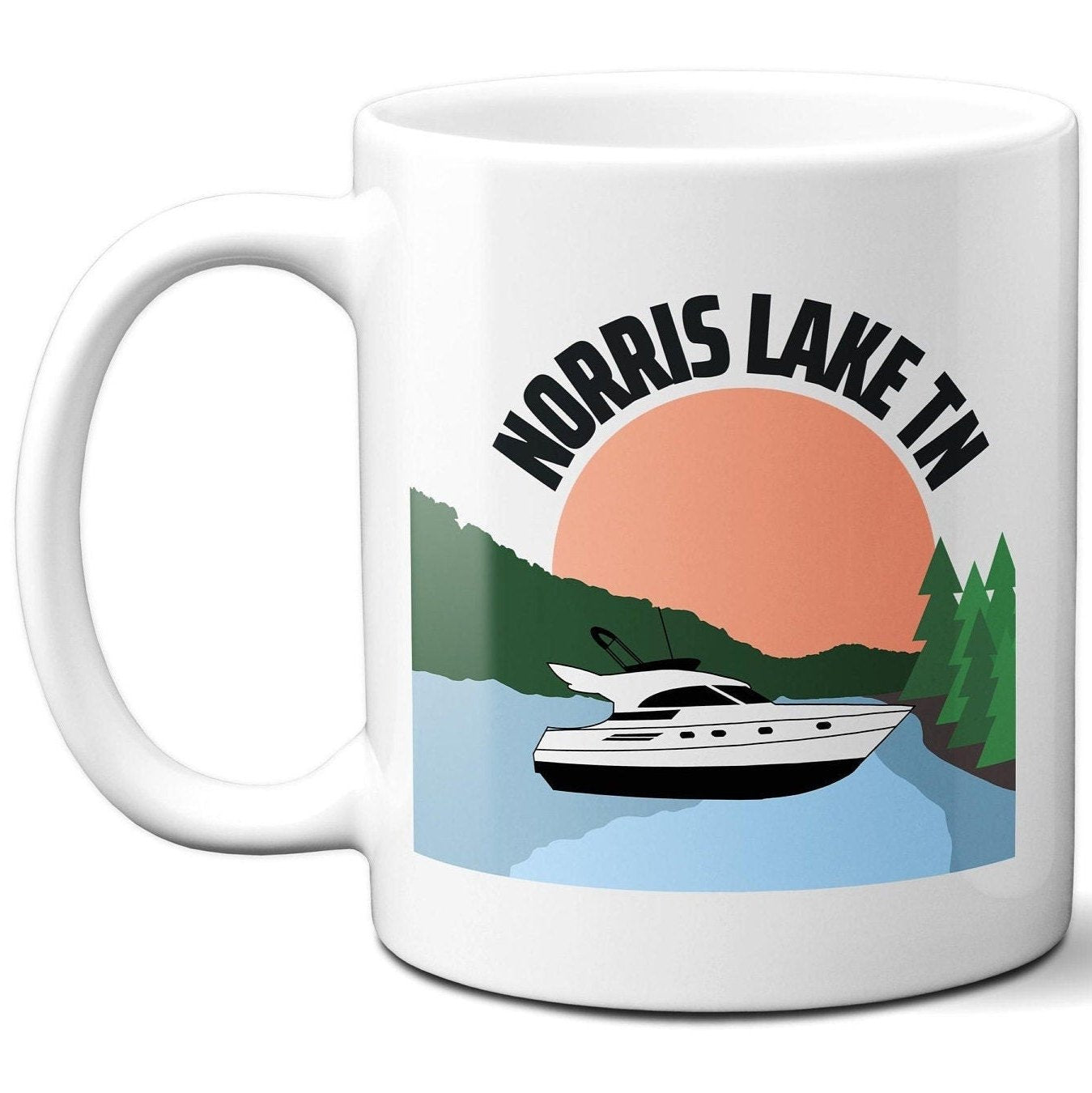 Norris Lake Speed Boat - Coffee Mug