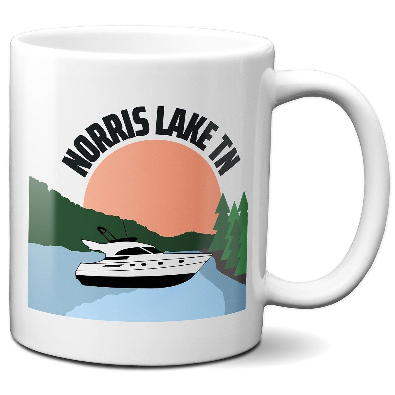 Norris Lake Speed Boat - Coffee Mug