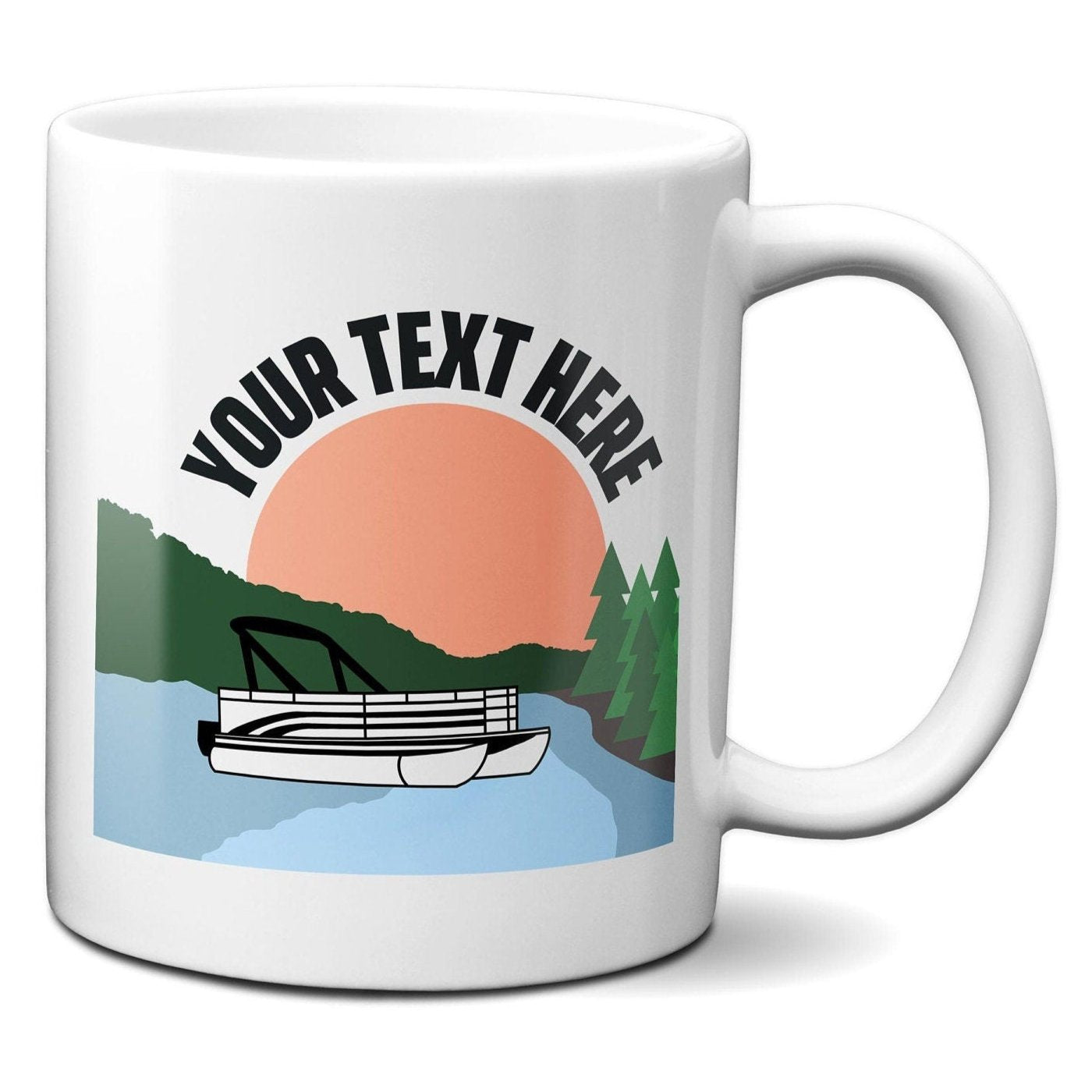 Personalized Pontoon Boat - Coffee Mug