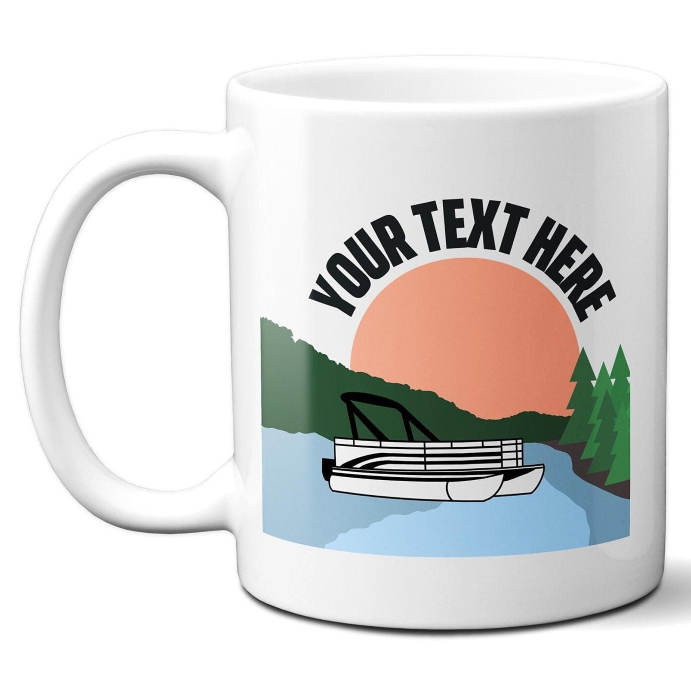 Personalized Pontoon Boat - Coffee Mug