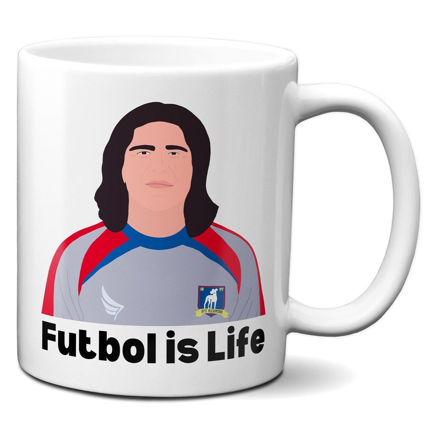 Futbol is Life - Dani Rojas (text below) - Coffee Mug