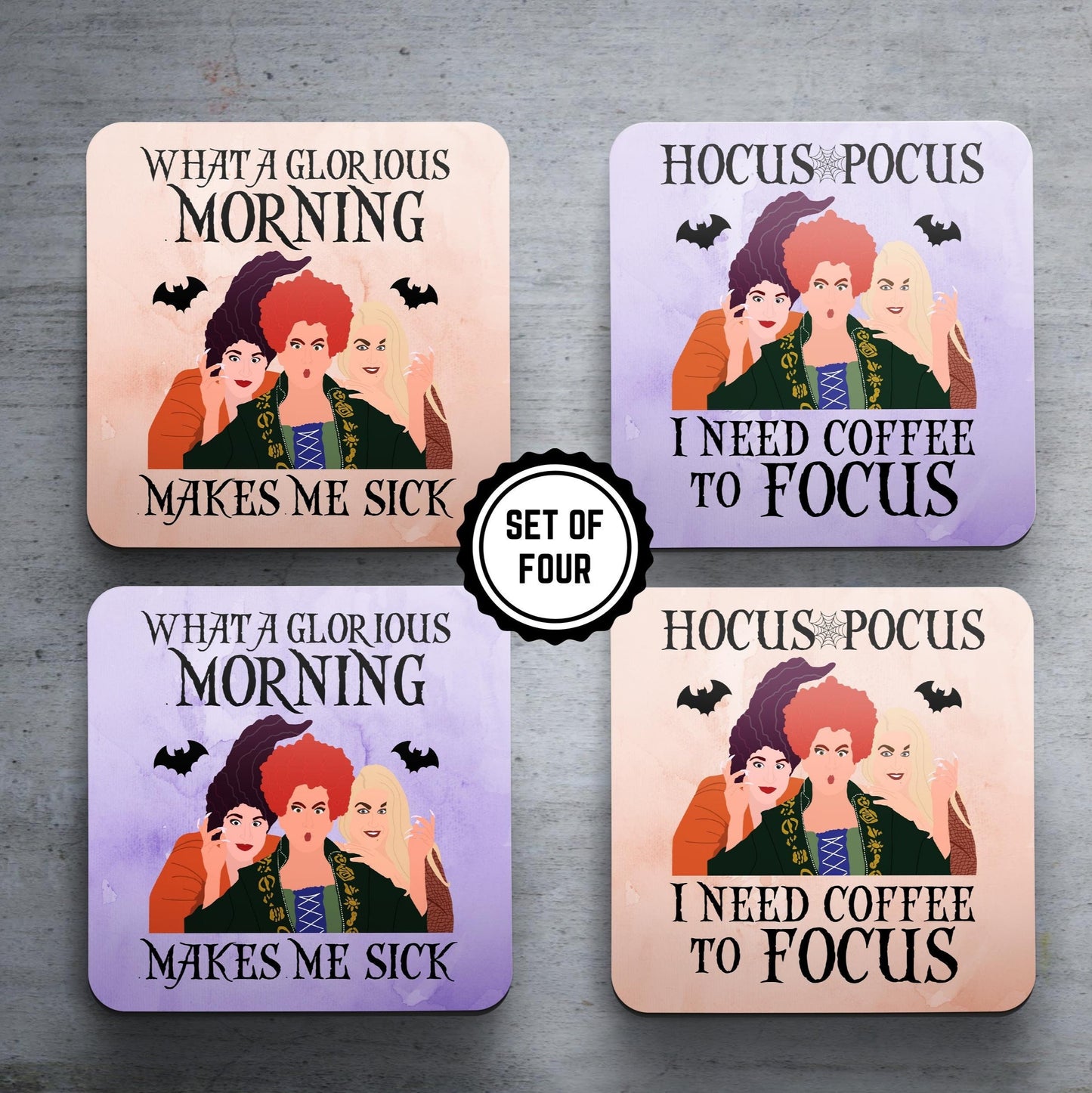 Hocus Pocus - Set of 4 Coasters