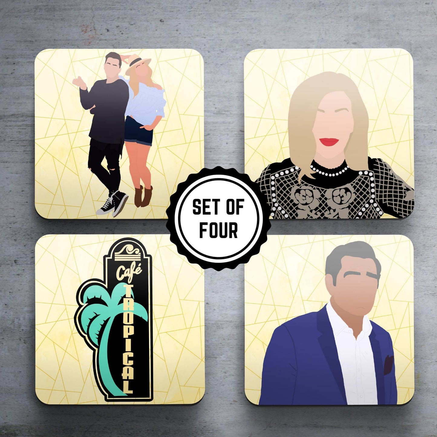 Schitt's Creek - Set of 4 Coasters