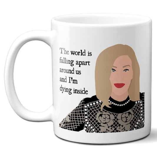 The world is falling apart around us - Moira Rose - Coffee Mug
