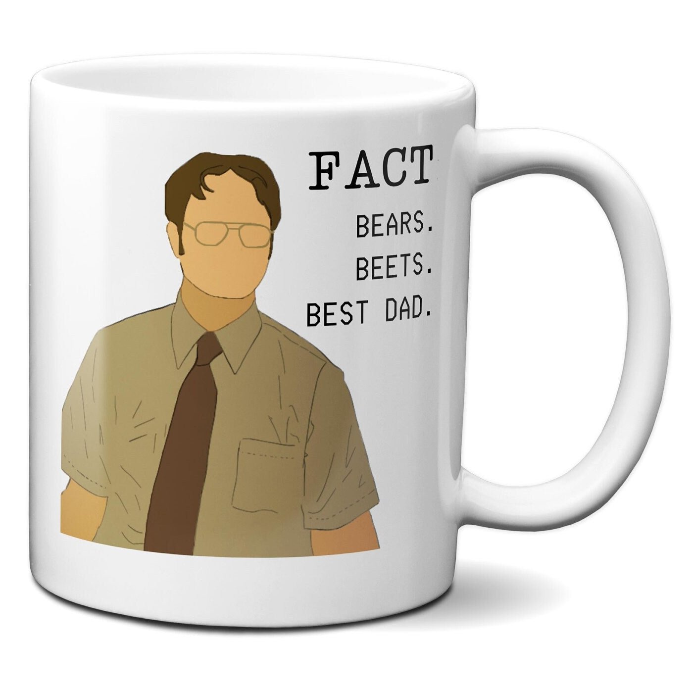 Fact: Bears Beets Best Dad - Dwight Schrute - Coffee Mug