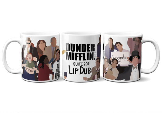 The Office Lip Dub Mug | The Office Mug | The Office Full Wrap Mug | Best Office Cold Open Mug