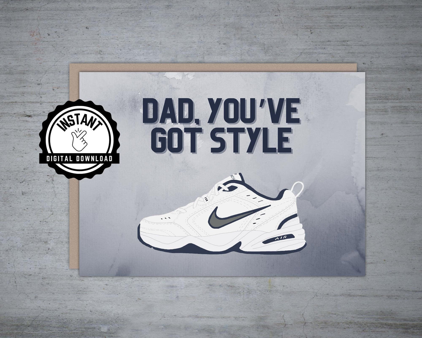 Dad Shoe Happy Father's Day - Printable Card