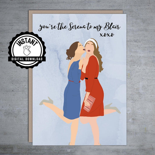 blair and serena blue and red dresses 150 Gossip Girl fashion moments that made us want to dress like Upper East Siders