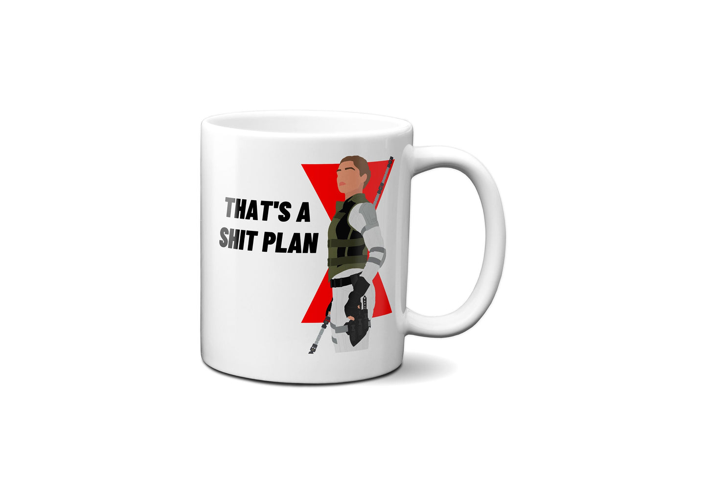 That's a shit plan | Yelena Belova Quote Mug | Florence Pugh Mug | Marvel Black Widow Mug