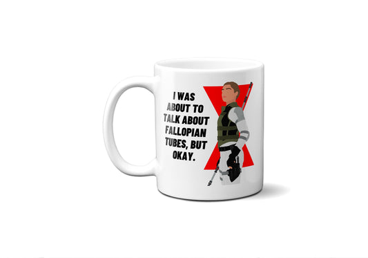 Talk about fallopian tubes - Yelena Belova Black Widow - Coffee Mug