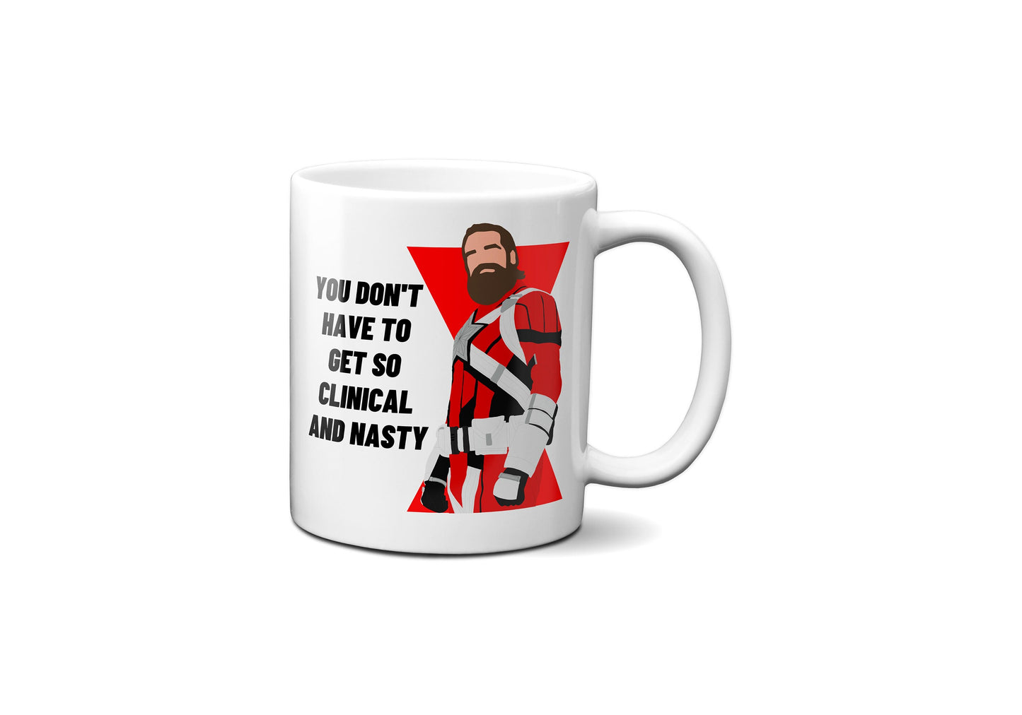 You don't have to get so clinical and nasty | Red Guardian Mug | Marvel Black Widow Mug