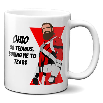 Ohio so tedious boring me to tears - Red Guardian Black Widow - Coffee Mug