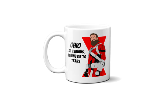 Ohio so tedious boring me to tears - Red Guardian Black Widow - Coffee Mug