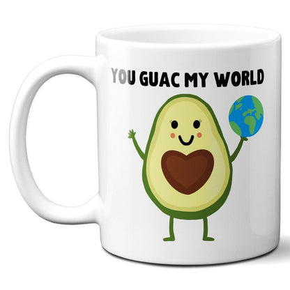 You guac my world Avocado (with globe) - Coffee Mug