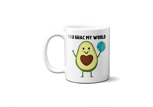 You guac my world Avocado (with globe) - Coffee Mug