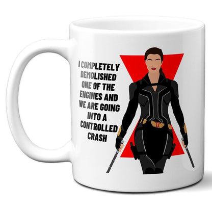 Demolished one of the engines - Melina Vostokoff Black Widow - Coffee Mug