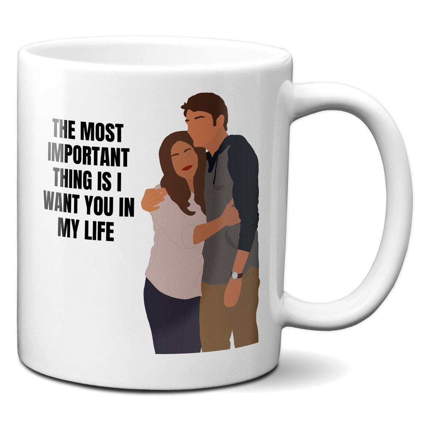 The most important thing is I want you in my life - Jane and Michael - Coffee Mug