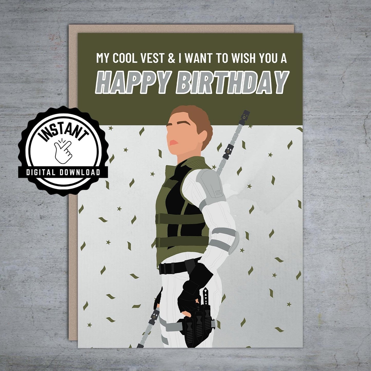 Yelena Belova Happy Birthday - Printable Card