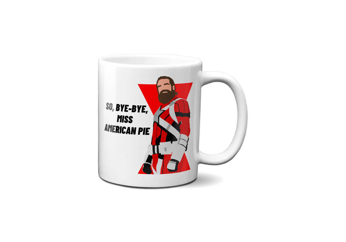 Bye bye Miss American Pie - Red Guardian Black Widow - Coffee Mug