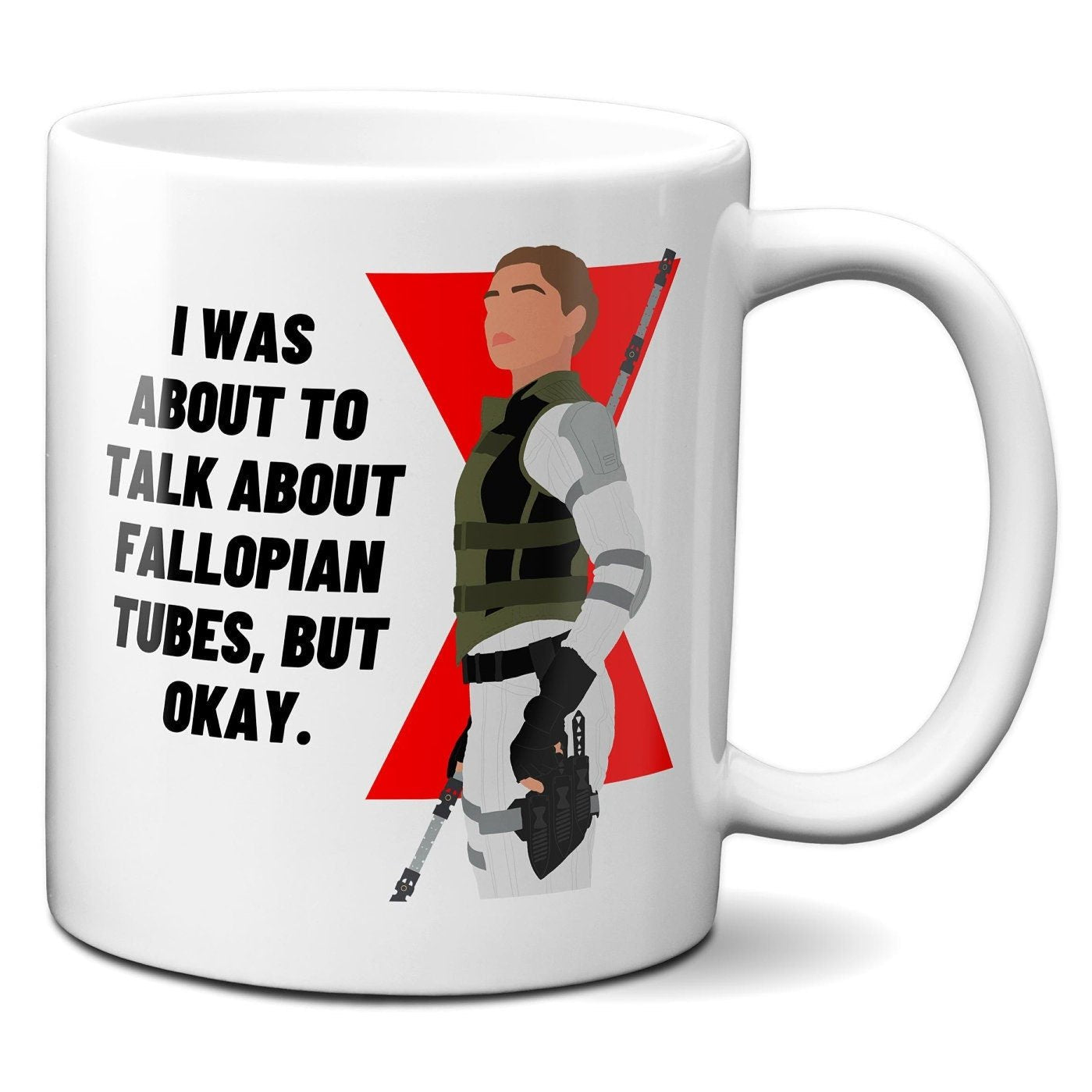 Talk about fallopian tubes - Yelena Belova Black Widow - Coffee Mug