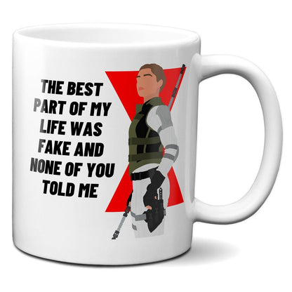 None of you told me - Yelena Belova Black Widow - Coffee Mug