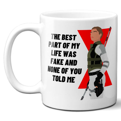 None of you told me - Yelena Belova Black Widow - Coffee Mug