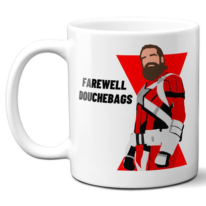 Farewell Douchebags - Red Guardian Black Widow - Coffee Mug