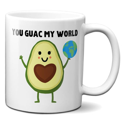 You guac my world Avocado (with globe) - Coffee Mug