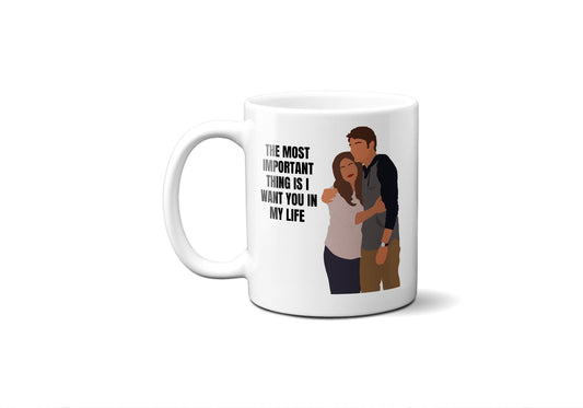 The most important thing is I want you in my life - Jane and Michael - Coffee Mug