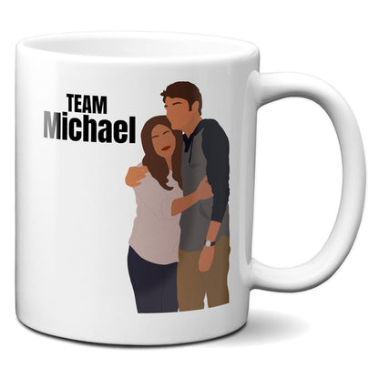 Team Michael (text above) - Jane and Michael - Coffee Mug