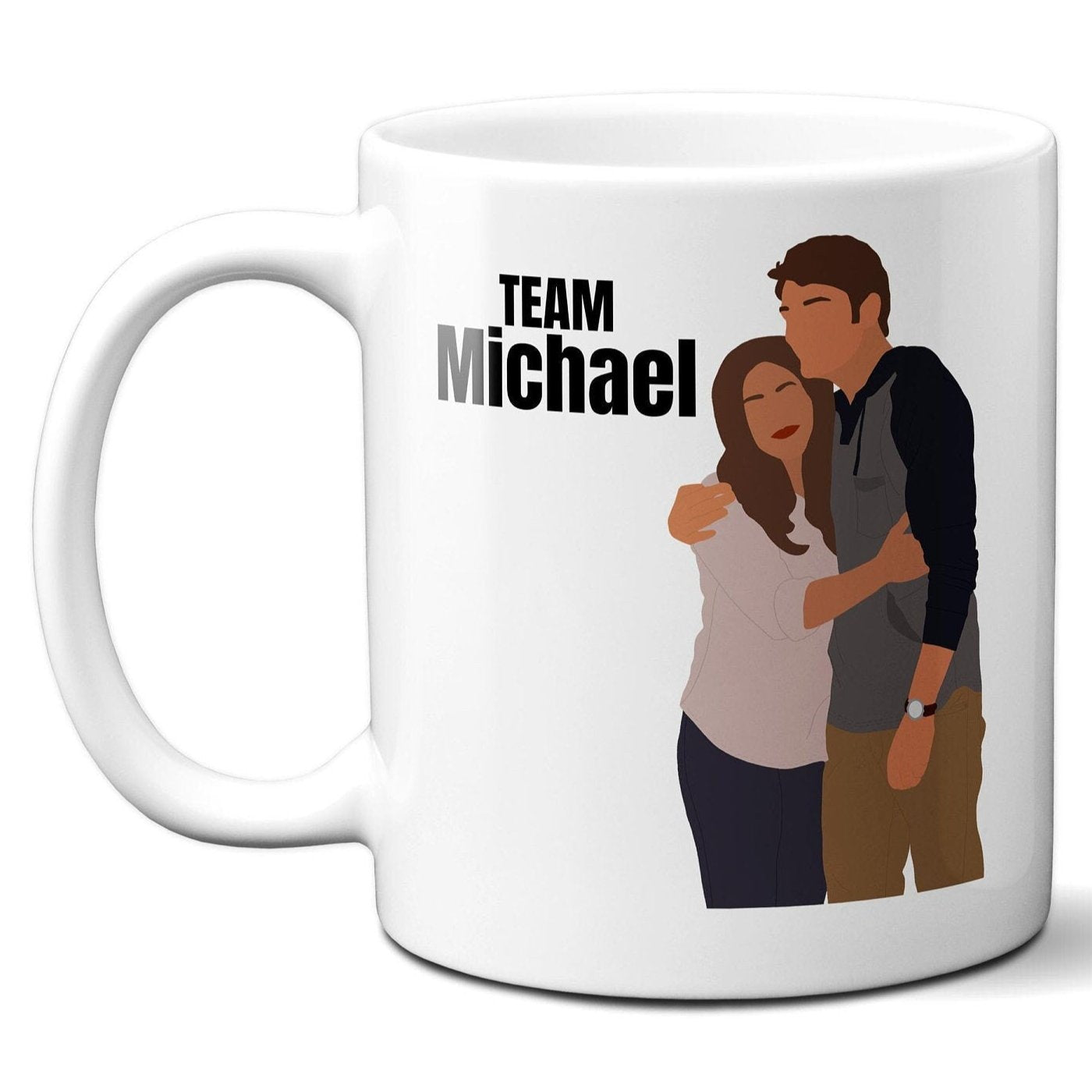 Team Michael (text above) - Jane and Michael - Coffee Mug