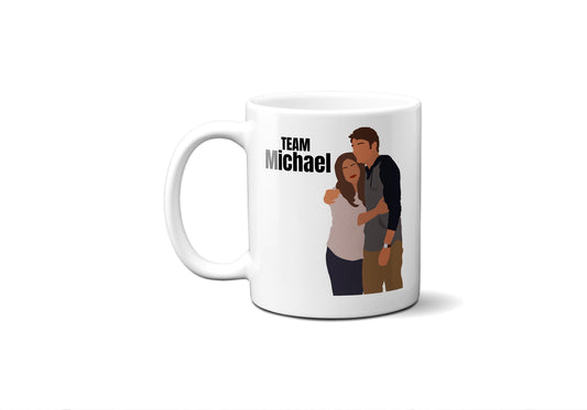 Team Michael (text above) - Jane and Michael - Coffee Mug