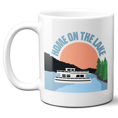 Home On The Lake Houseboat - Coffee Mug