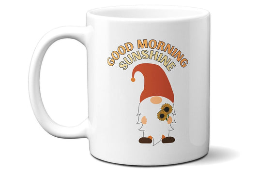 Gnome Good Morning Sunshine with Sunflowers - Coffee Mug