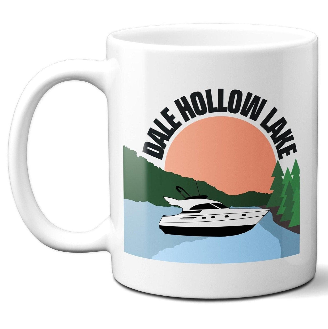 Dale Hollow Lake Speed Boat - Coffee Mug