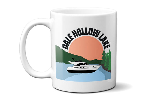 Dale Hollow Lake Speed Boat - Coffee Mug