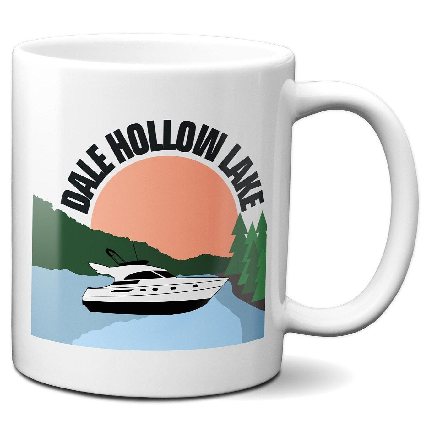 Dale Hollow Lake Speed Boat - Coffee Mug