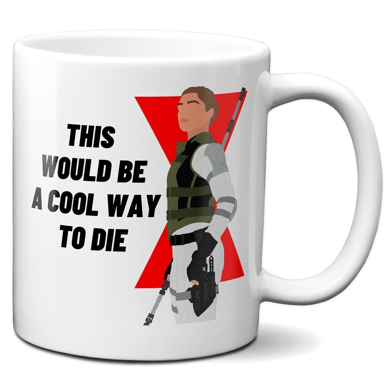 A cool way to die - Yelena Belova Black Widow - Coffee Mug