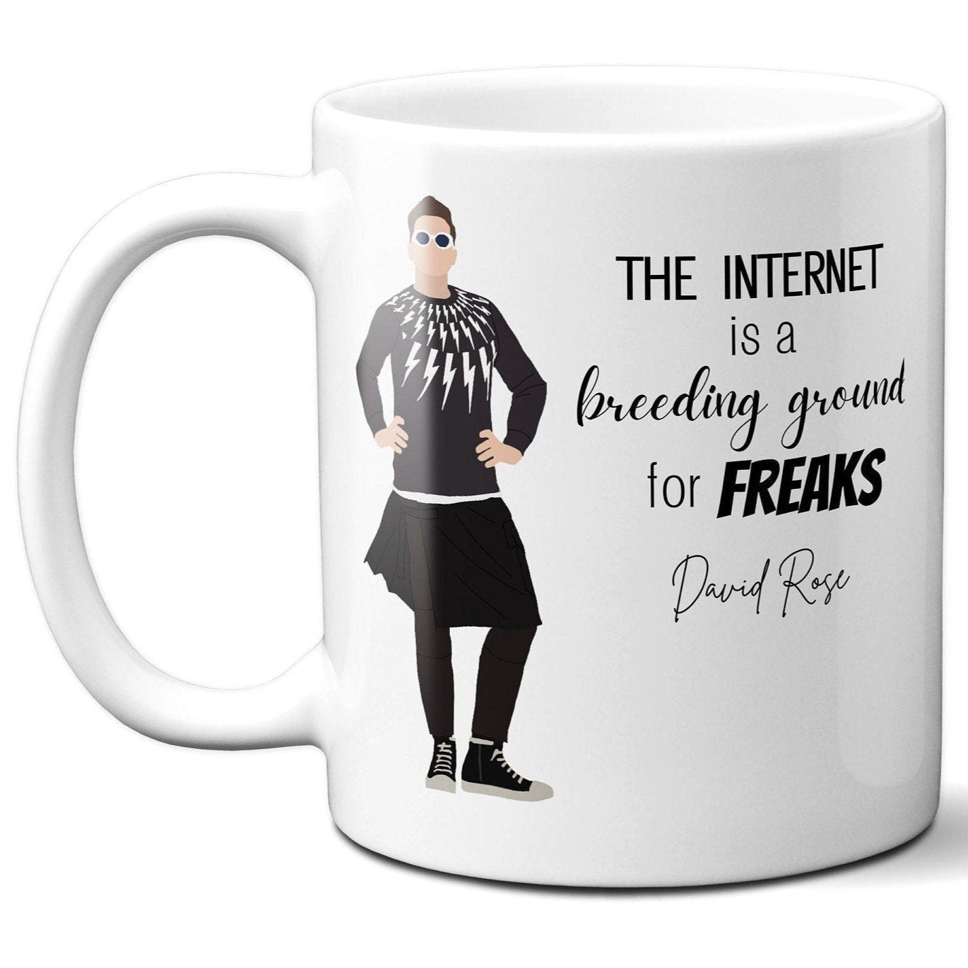 The Internet is a Breeding Ground for Freaks - David Rose - Coffee Mug