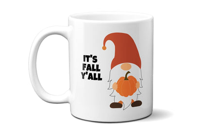 Gnome with Pumpkin It's Fall Y'all - Coffee Mug