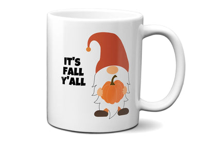 Gnome with Pumpkin It's Fall Y'all - Coffee Mug