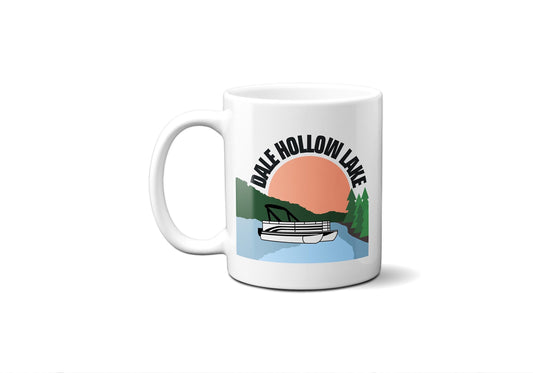 Dale Hollow Lake Pontoon Boat - Coffee Mug